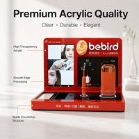 Support d'affichage en acrylique personnalisé de qualité supérieure pour kit de nettoyage d'oreilles intelligent avec écran LCD