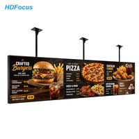 Pantalla de Señalización Publicitaria Digital 4K UHD de 43, 49, 55 y 65 Pulgadas con Menú Digital, Android, WiFi y CMS en la Nube para Restaurantes y Cafeterías