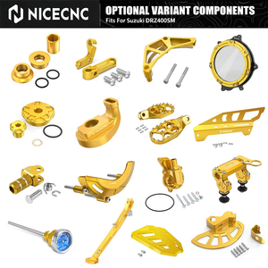 NICECNC pour Suzuki DRZ400/E/S/SM Repose-pieds, Béquille latérale, Cache-pompe à eau, Protection du maître-cylindre arrière, <span class=keywords><strong>Embout</strong></span> <span class=keywords><strong>de</strong></span> levier <span class=keywords><strong>de</strong></span> vitesses - Product Image 1