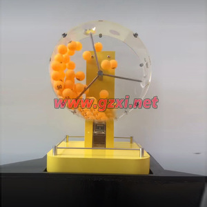 Machine à Bingo Électronique Mini HUAXI - Tambour de Loterie Automatique en Acrylique pour <span class=keywords><strong>50</strong></span> Boules, Idéal pour Jeu de Keno de Bureau et Tirage de Loterie de Fête - Product Image 1