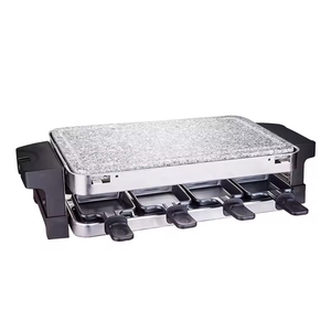 Aifa-<span class=keywords><strong>Plaque</strong></span> de pierre antiadhésive pour barbecue, barbecue électrique sans fumée, en fonte d'aluminium, 2 en 1, barbecue, raclette, fromage - Product Image 5