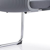 Chaise de bureau ergonomique moderne JOHOOFURNITURE en PP avec base cantilever et cadre gris pour bureau à domicile