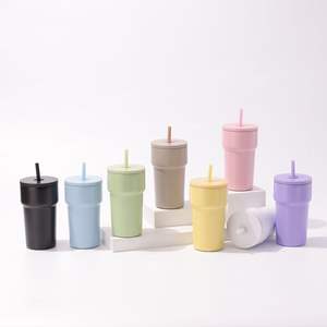 Tasse thermos transfrontalière en acier inoxydable 304 de grande valeur paille Portable extérieur voiture tasse à glace vide cadeau parfait pour tasses à café - Product Image 1