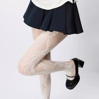 Vente en gros usine de bas pour femme en nylon, dentelle florale ajourée, fins, sexy, résille Y2K, noirs, anti-accroc