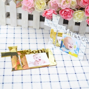Marco de fotos acrílico personalizable para Celebración de bebé, recuerdo, espejo cortado con láser, primera comunión - Product Image 6