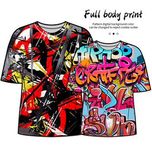 All'ingrosso della fabbrica su misura di sublimazione del corpo completo di stampa da uomo T-Shirt modello personalizzato T-Shirt per uso di promozione - Product Image 3