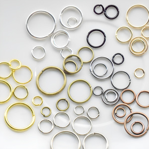 Anneaux en O en alliage de zinc plaqué, anneaux métalliques à boucle fermée pour accessoires de bijoux DIY, taille moyenne FT49 - Product Image 2