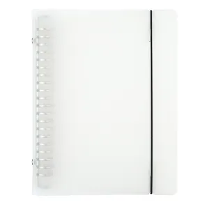 Binder Notebook Ready To Ship A5 Clear Cover Notebook Loose Leaf Binder Notebooks With Refillable Inner Page Fast Delivery