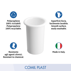 High Quality European Style Plastic Insert Inner <b>Vase</b> for White Porcelain Adult <b>Grave</b> Memorial Glossary Photo COMIL PLAST Brand - Product Image 2