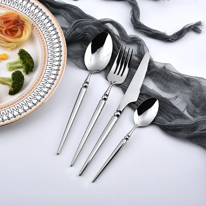 Conjunto de faca de bife e garfo de aço inoxidável de alta qualidade para Cavaleiro de mesa