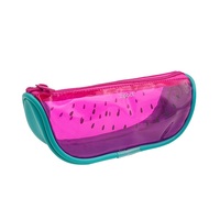 Trousse à crayons transparente grande capacité en forme de fruit (pastèque, citron) – Pochette de rangement créative pour fournitures de bureau et scolaires