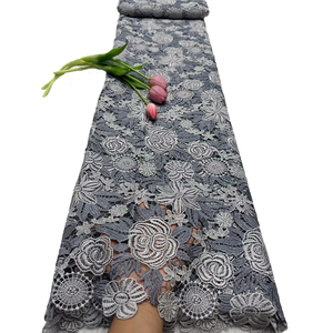 Tissu en dentelle soluble dans l'eau brodé NI.AI, dentelle guipure africaine de haute qualité pour la couture, destiné aux femmes nigérianes - Product Image 4