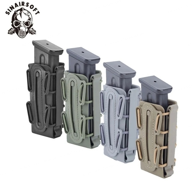 9mm Fastmag Nylon Magazine Pouch Holster with Belt Clip and Molle Soft Shell Plastic Pouch