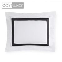 Literie en coton égyptien de qualité supérieure, design patchwork noir et blanc, nouveau design East West