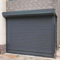 Porte à enroulement en acier perforé, sécurisée et résistante au vent, volets de sécurité pour devantures de magasins
