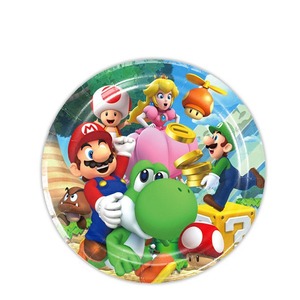 Pour <span class=keywords><strong>Amazon</strong></span> Nouveaux Articles de Fête Jetables Thème <span class=keywords><strong>Mario</strong></span> pour Anniversaire Assiettes en Carton Gobelets en Papier Bannières Décorations avec Ballon - Product Image 5