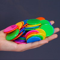 Pièces vierges de 30mm avec logo imprimé personnalisé Panier Chariot Jeton de jeu en plastique Pièce de poker Jeton
