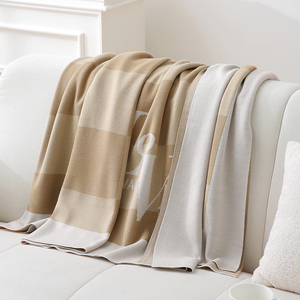 Mẫu chăn dệt kim tùy chỉnh và logo, chăn nhà hình chữ nhật đa năng, chất liệu Jacquard - Product Image 5