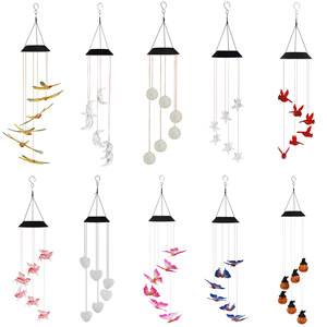 Carillons solaires lumineux, décorations d'extérieur, lumière suspendue imperméable à changement de couleur LED pour jardin, patio, cour, décoration de la maison - Product Image 3