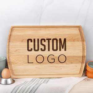 Tabla de cortar grabada en madera, tabla de cortar con logotipo personalizado, tablas de cortar divertidas personalizadas de madera con logotipo grabado láser - Product Image 2