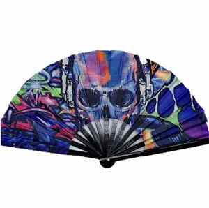 Abanicos Chinos Personalizados Grandes de 33cm, Tejidos en Madera de Bambú, Plegables a Mano, Accesorio para Bodas y Conciertos, Disponibles en Blanco para Pintar - Product Image 5