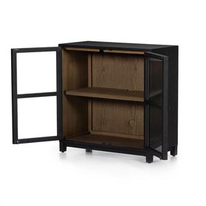 Meuble TV élégant et haut de gamme de style américain avec console de contrôle multimédia simple et capacité de rangement - Product Image 4