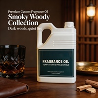 Huile parfumée boisée au bois de santal fumé pour diffuseur d'ambiance, parfum Quiet Fire, stock direct usine
