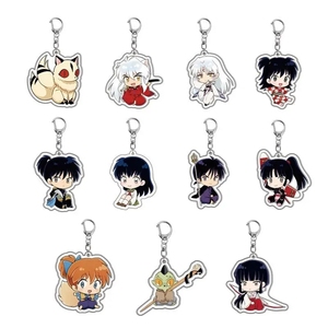 พวงกุญแจอะคริลิคการ์ตูนอนิเมะน่ารัก อินุยาฉะ คอสเพลย์ ฮิกุราชิ คางุเมะ เซ็ตสึมะรุ มิรุโกะ ตัวการ์ตูน จี้ห้อยกระเป๋า - Product Image 3