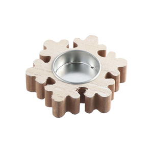 Fiesta de Navidad de madera Decoración de escritorio Adorno Candelabro de Navidad - Product Image 3