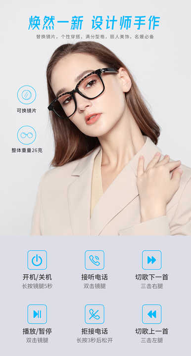 Smart Glasses met AI, Camera en Audio – The New Living Touch