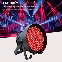 Luz LED Par MJ 360W 120x3W RGBW a todo color DMX512 4CH/8CH con función Maestro-Esclavo y Auto-Run, de aluminio para escenario y conciertos