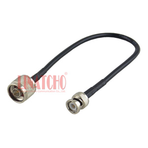 30cm 50ohm rg58u đồng trục <span class=keywords><strong>RF</strong></span> <span class=keywords><strong>duplexer</strong></span> <span class=keywords><strong>Repeater</strong></span> Cáp Jumper N nam để BNC Nam cho cáp Thông tin liên lạc - Product Image 1