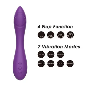 Không thấm nước Silicone massage cơ thể rung G tại chỗ vỗ đập mạnh nữ quan hệ tình dục đồ chơi điện Vibrator