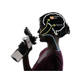 Personalizado 750ml BPA Livre plástico tritan smken boca fragrância bebida ar flavored up garrafa de água com frutas sabor pod cápsulas - Product Image 2