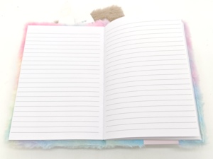 Carnet de notes thermique à couverture pelucheuse motif chat, licorne, renard, mignon, pour filles, <span class=keywords><strong>Kawaii</strong></span>, avec chats en fourrure, agenda quotidien, journal, bloc-notes, papeterie - Product Image 4