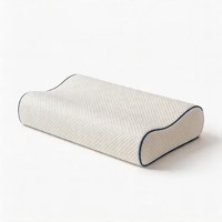 Oreiller en mousse à mémoire de forme, à rebond lent, à forme ondulée, grand et extra-large, pour le soutien cervical et l'augmentation de la hauteur, pour lit simple
