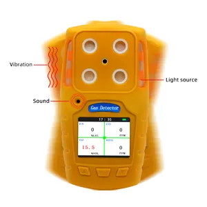 Safewill tragbarer 4-in-1 Toxic Gas Alarm Detektor CO H2S O2 LEL Sauerstoffmonitor Gassensor tragbarer Luftqualitätstester