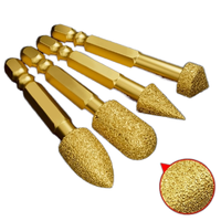 Changshunda diamant tête de meulage fonte pierre foret 6.5mm poignée hexagonale carbure rotation fichier brasage pratique Gadget 50mm