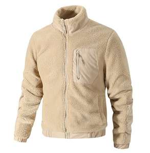 <span class=keywords><strong>Abrigo</strong></span> de Lana de Cordero para Hombre, Otoño Invierno, Cuello Alto, Chaqueta Informal Tipo Cárdigan, Ropa de Exterior para Hombre - Product Image 5