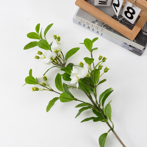 Flores Artificiales de Hoja de Alcanfor de Tallo Largo, Flores de Seda, Decoración Interior, Arreglos Florales para Bodas - Product Image 5