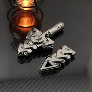 ดาบงูหางกระดิ่ง TianGe ZhangQu EDC แบบกลไกโลหะ พร้อมใบมีดคอมโพสิต 3 ใบ สำหรับหมุนเล่นด้วยปลายนิ้ว ช่วยคลายเครียด สำหรับเด็กอายุ 14 ปีขึ้นไป - Product Image 4
