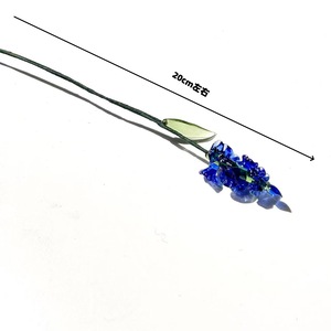 Flor de cristal esmaltado hecha a mano y colorida, con motivos de Clavel, Nenúfar y Iris de las Doce Estaciones, <span class=keywords><strong>en</strong></span> jarrón de alambre de hierro, estilo vintage francés, para decoración del hogar y artesanía. - Product Image 3