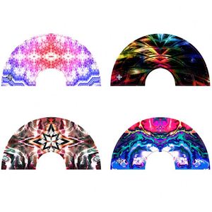 Éventail pliant en bambou personnalisé pour l'été, grand format, style rave, très populaire - Product Image 2