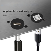 Kabel Data Printer USB 2.0 Bersertifikasi RoHS, Tipe B, Model Lurus, Tanpa Solder, Modul Jaringan Dual-Pass