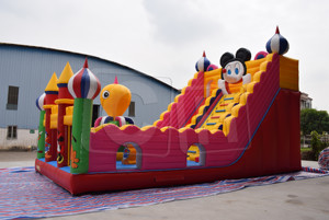 Château gonflable Mickey tout-en-un pour location, livraison rapide, parc d'attractions gonflable pour fête - Product Image 4