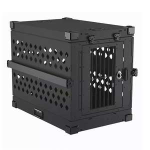 ลังสุนัขแบบพับได้ทำจากอะลูมิเนียมอัดแน่นระบายอากาศได้สำหรับการเดินทางทุกฤดูมีหลายขนาดให้เลือก - Product Image 1