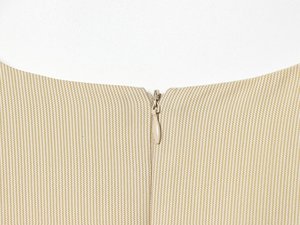 Damen 2026 Tief Ausgeschnittenes Ärmelloses Bleistift-Minikleid Gestreiftes Textur-Bodycon Elegantes Figurbetontes Büro-Party-Kurzkleid - Product Image 5