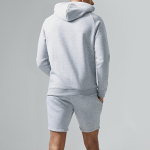 ชุดเสื้อมีฮู้ดสำหรับเล่นกีฬาแขนยาวสองชิ้นทำจากผ้าฝ้าย100เปอร์เซ็นพร้อมโลโก้ออกแบบได้ตามต้องการ - Product Image 5