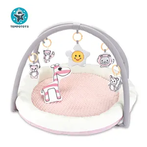 Tempo Toys Nordic Soft Baby Spielzeug Spiele Frühes Lernen Teppich Fitness studio Baby Spiel matten Mit Musik Hängendes Spielzeug