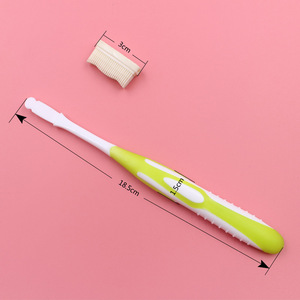 แปรงสีฟันขนนุ่มไนลอนแบบด้ามจับกันลื่น สำหรับผู้ใหญ่ ใช้ในบ้าน - Product Image 3